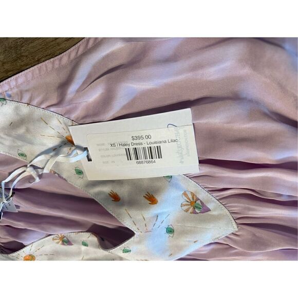 New Koch LAVENDER POLYSATIN HALEY DRESS - Picture 4 of 5